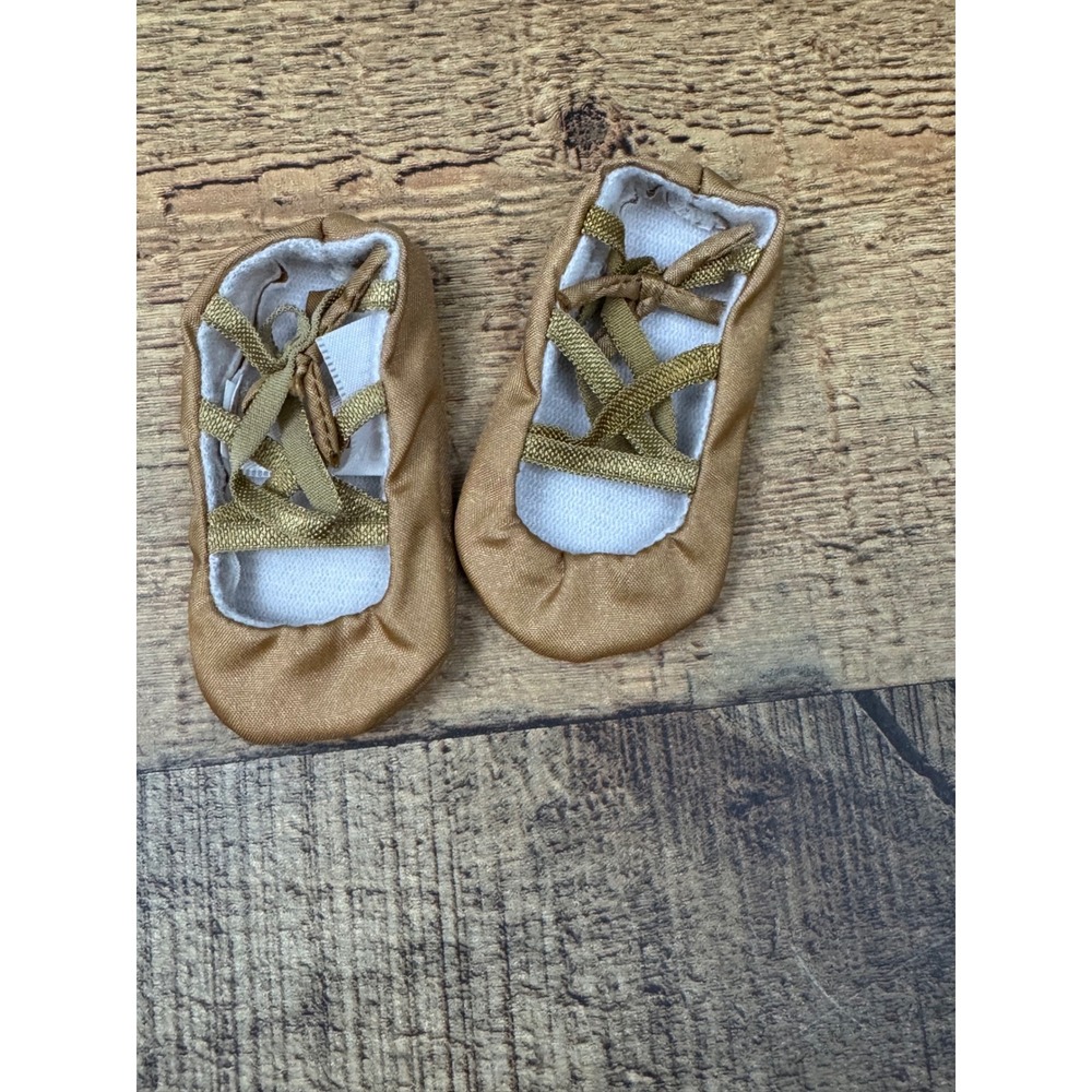 American Girl Rebecca Costume Chest Gold Satin Ballet Slippers 2007 Retired